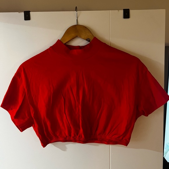 ALO Yoga Tops - ALO YOGA Red Crop Top